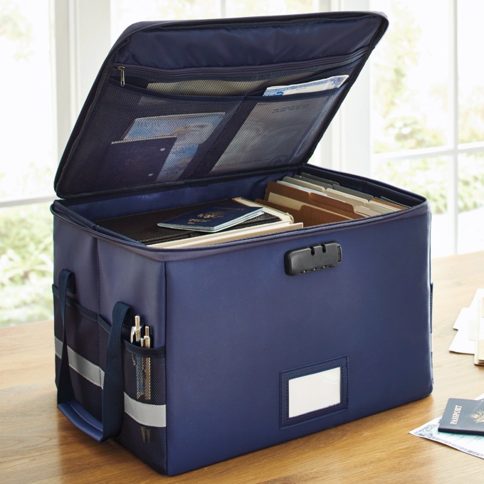 Fireproof Collapsible Document Organizer, , large