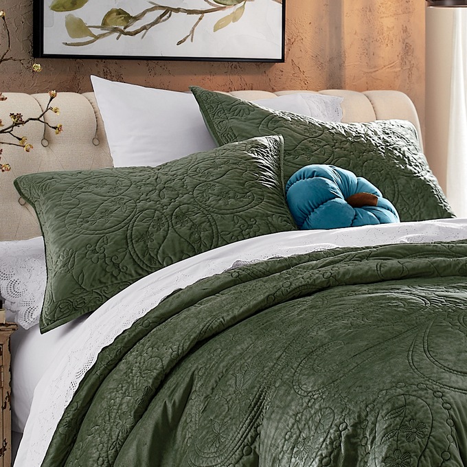 Delphine Velvet Sham, , large
