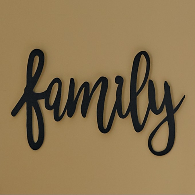 Family Script Metal Art | Country Door