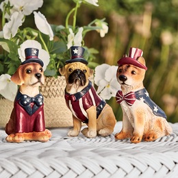 Set of 3 Americana Dogs, , large