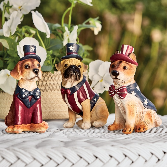 Set of 3 Americana Dogs, , large