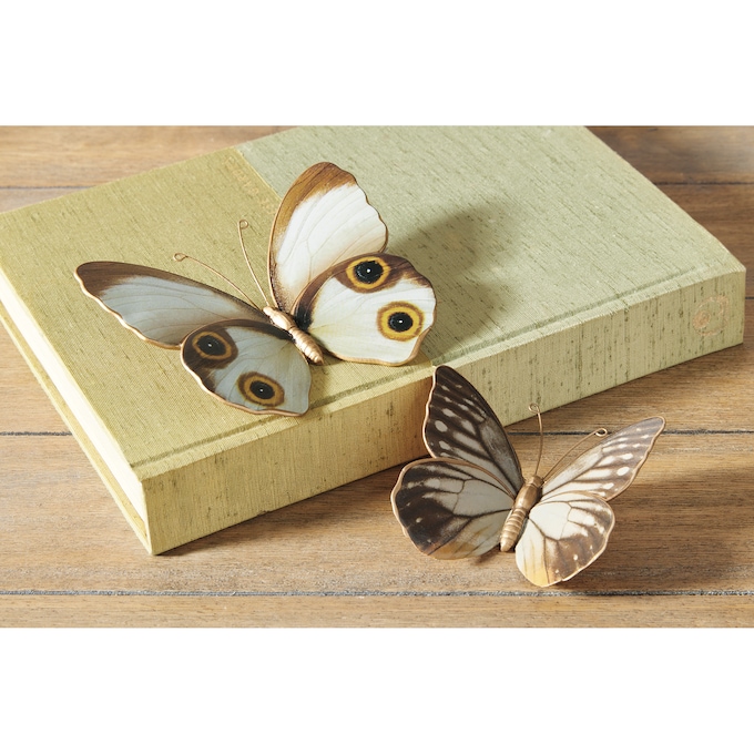 Set of 2 Butterfly Figurines, , large