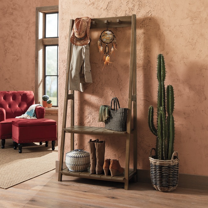 Essex Coat Rack With Shelves