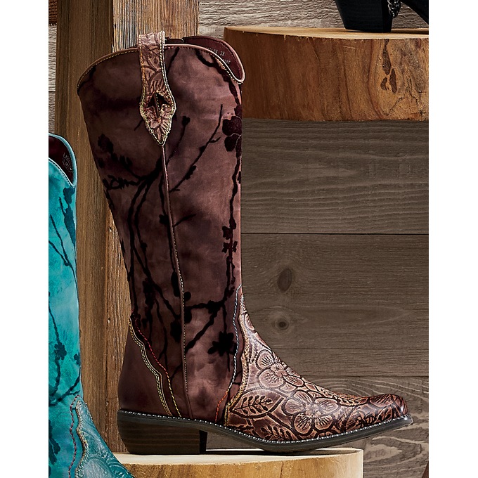 Laretilyn Floral Boot by Spring Step, , large