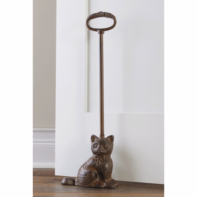 Cast Iron Pet Door Stop, , large
