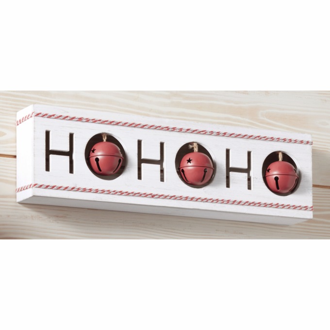 Ho Ho Ho Tabletop Sign with Bells, , large