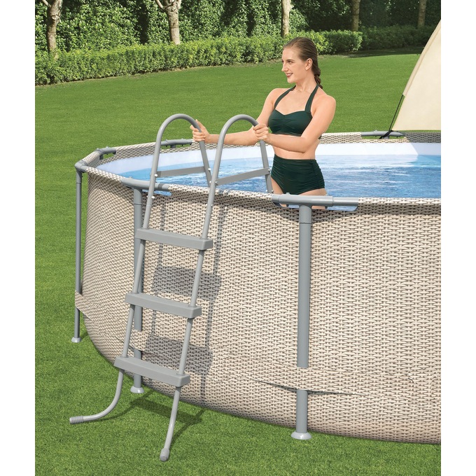 Bestway Power Steel Pool with Canopy, , large