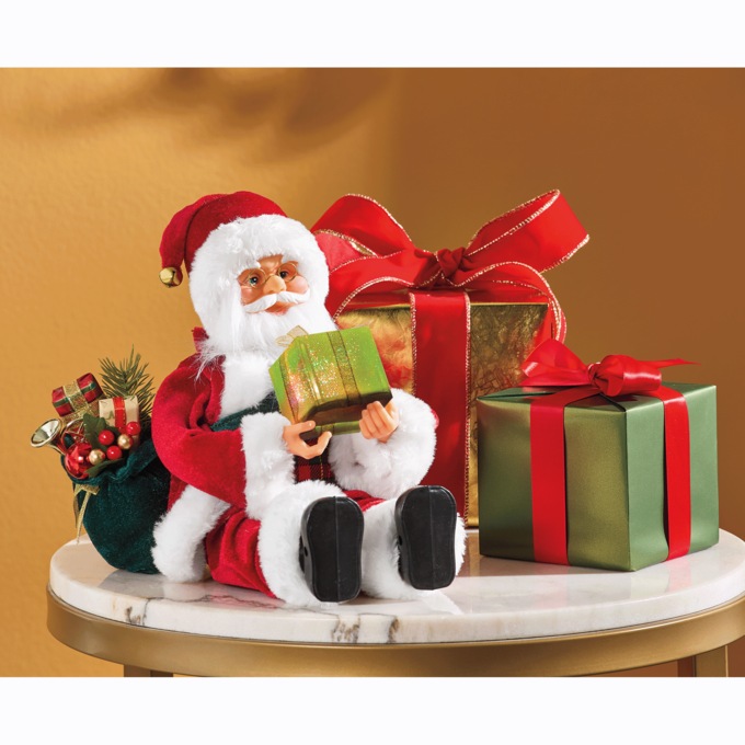 Animated Kicking Santa, , large