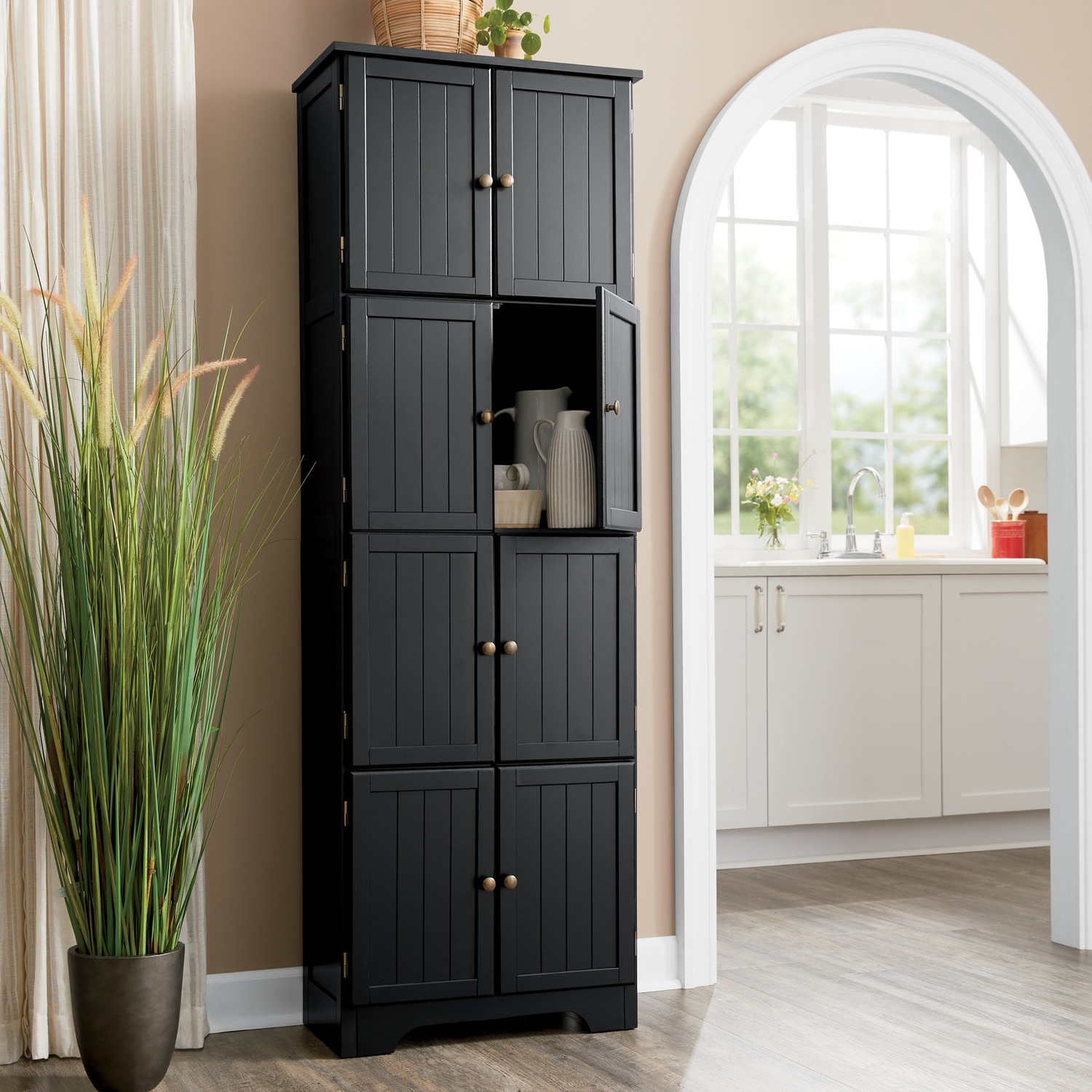 Westwick Tall Wooden Cabinet with 8 Doors | Country Door