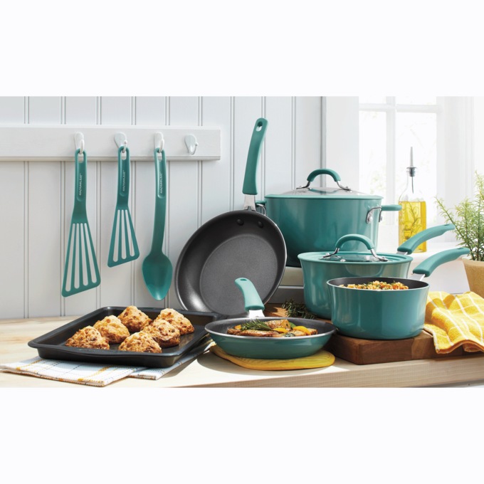 Rachael Ray Cook & Create 11-Piece Aluminum Cookware Set, , large