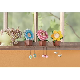 3-Piece Flower Shelf Sitters Set, , large