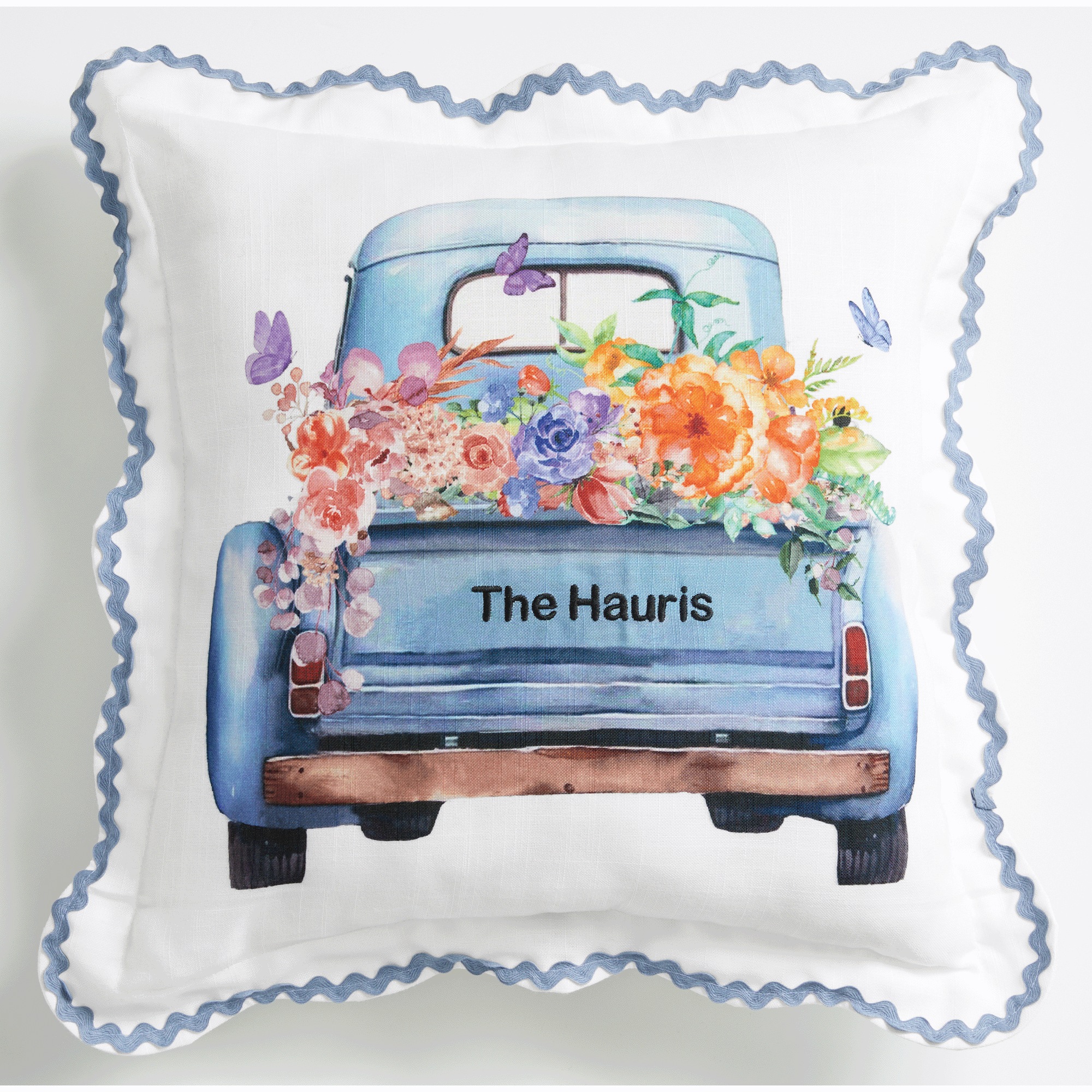 Flower Truck Pillow, , large