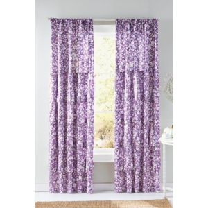 Clara 5-Layer Ruffle Floral Window Panel, Multi, large
