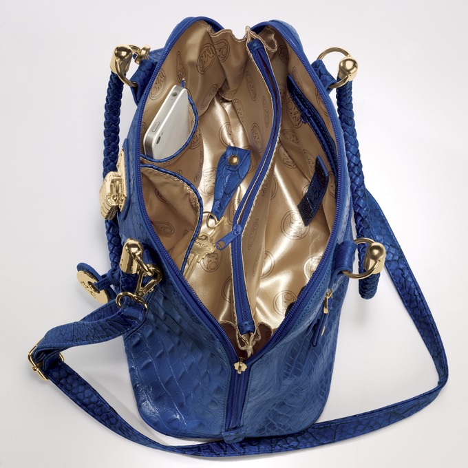 Lucy Braided Bag by Marc Chantal, Royal, large