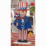 Chunky Wood Patriotic Girl or Boy, , large