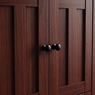 Katie Sideboard Cabinet with Drawers, Black Cherry, large