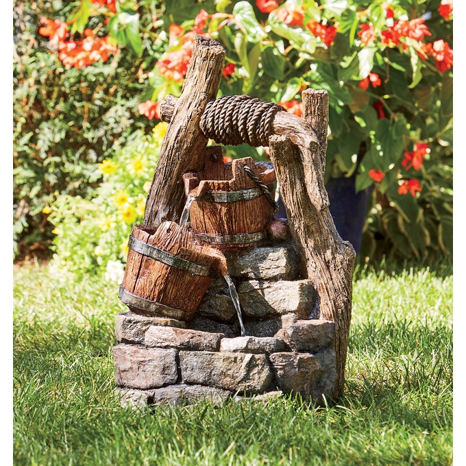 Rustic Well Fountain, , large