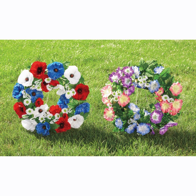 Solar Memorial Wreath, , large