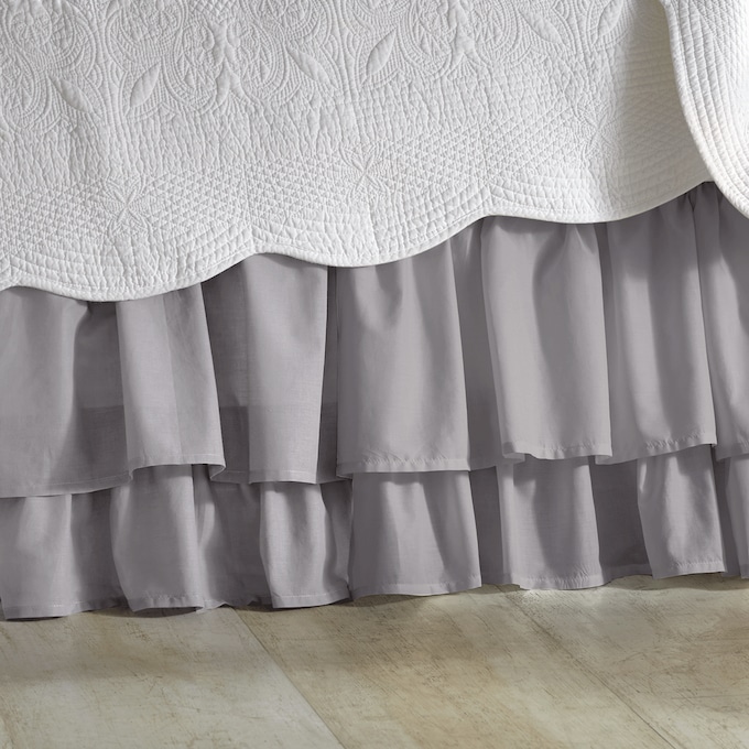 Cottage Voile Bedskirt, , large