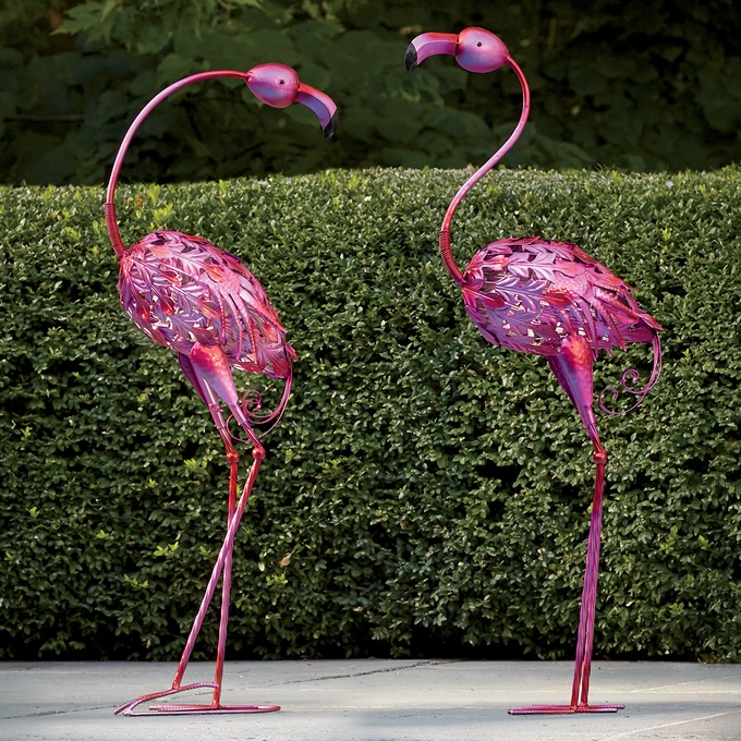 2-Piece Solar Pink Flamingo Set, , large