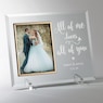 Personalized All of Me Loves You Picture Frame, Clear, large