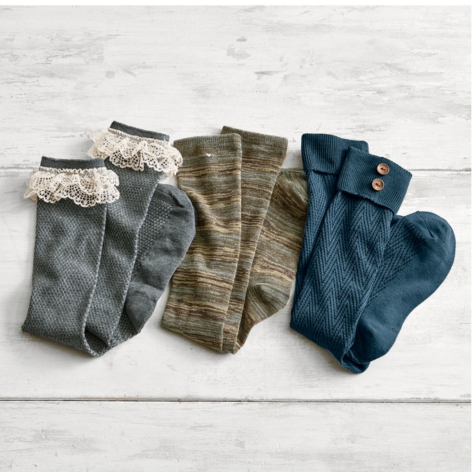 Decorative boot socks top