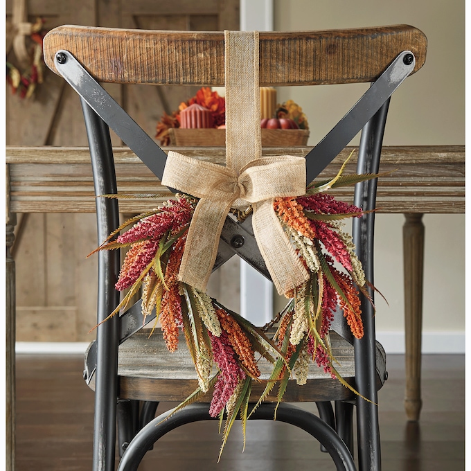 Harvest Heart Mini Wreath, , large