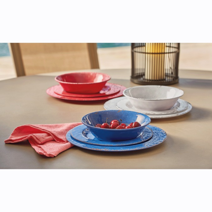 Mauna 12-Piece Melamine Dinnerware Set, , large