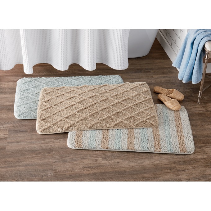 Plush Memory-Foam Bath Rug