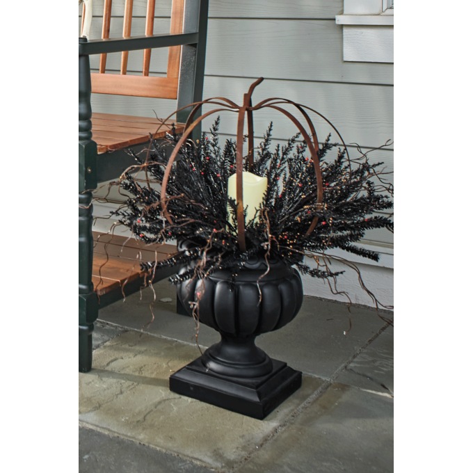 Classic Urn Planter, Black, large