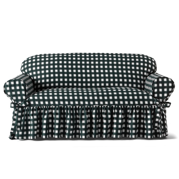 Gingham Farmhouse Slipcover, , large