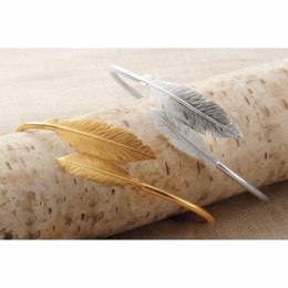 Leaf Bangle, , large