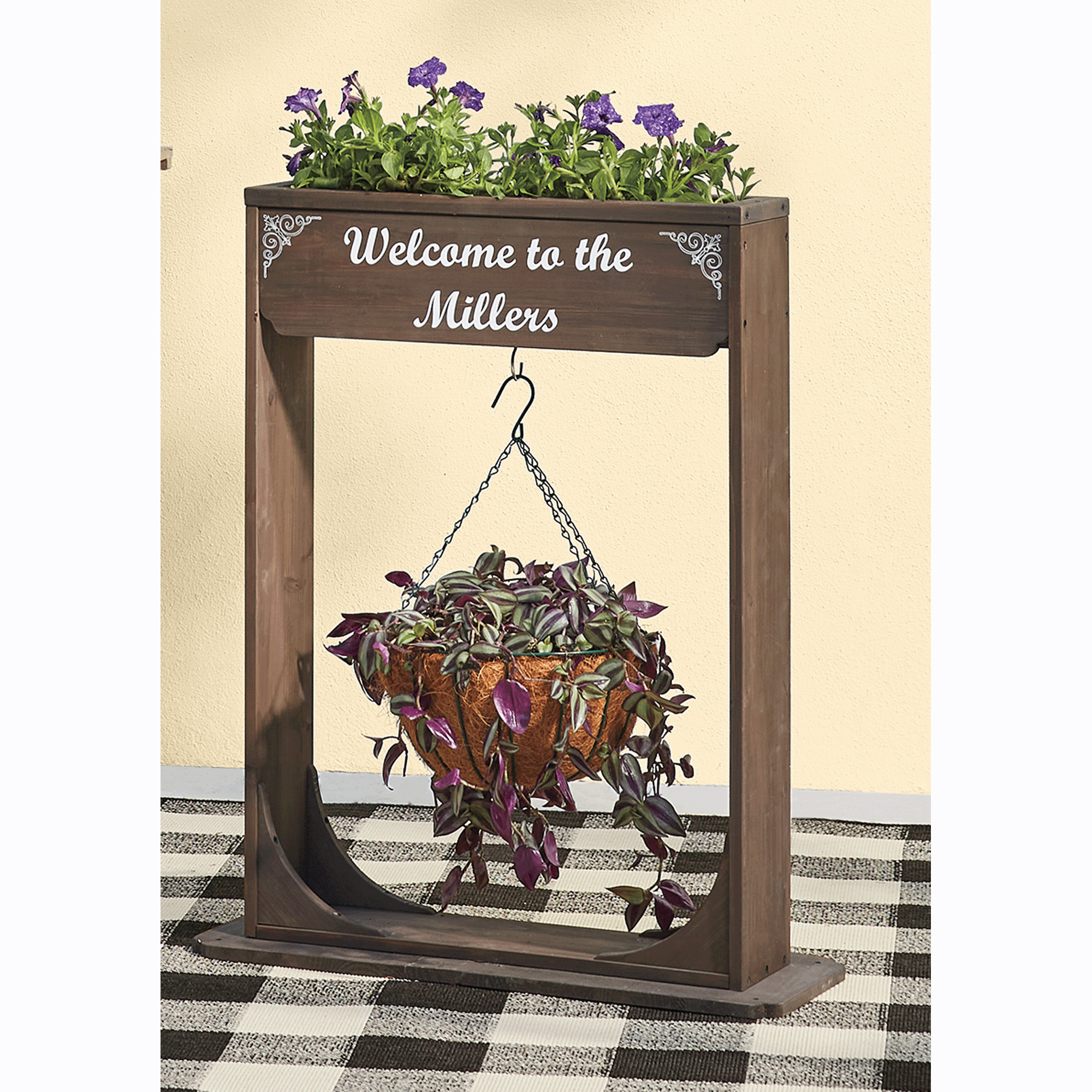 Welcome Hanging Plant Stand, , large
