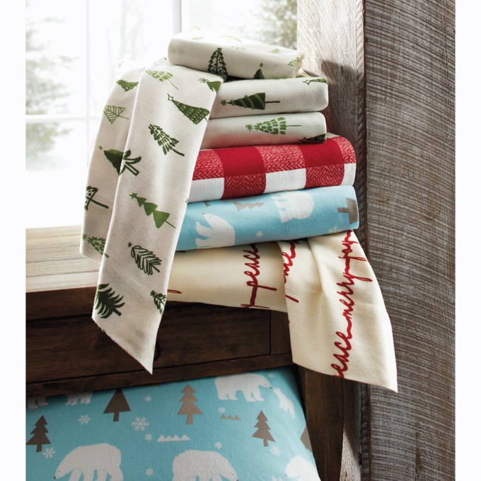 Christmas hot sale fleece sheets