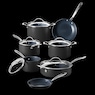 Guy Fieri Flavortown 12-Piece Laser Titanium Cookware Set, Black, large