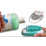 Pet Life Swasher Shampoo Dispensing Massage and Bathing Brush, , large