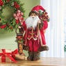Farmhouse Animated Musical Santa Figurine, Multi, large