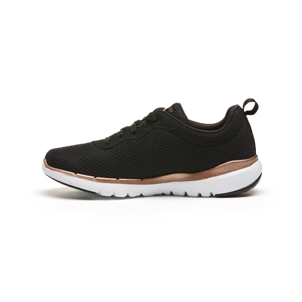skechers flex appeal 3.0 black and gold