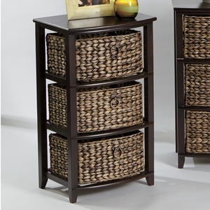 Curved-Front 3-Basket Stand, , large