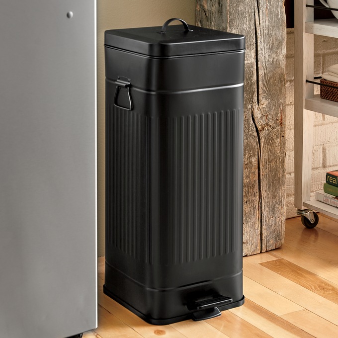 Retro Ripple Trash Can, , large