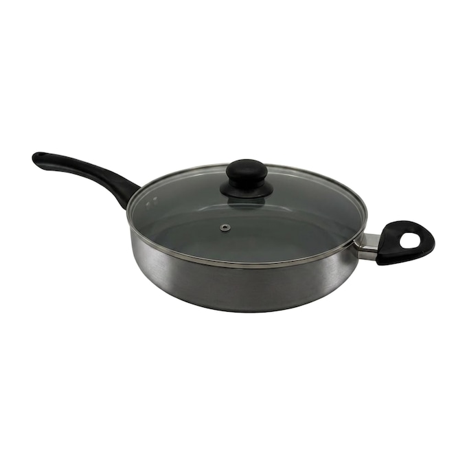 20-Piece Ceramic Metallic Cookware Set, Platinum, large