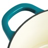 Crock Pot Artisan 5-qt. Enameled Cast Iron Dutch Oven with Lid, Teal Ombre, large