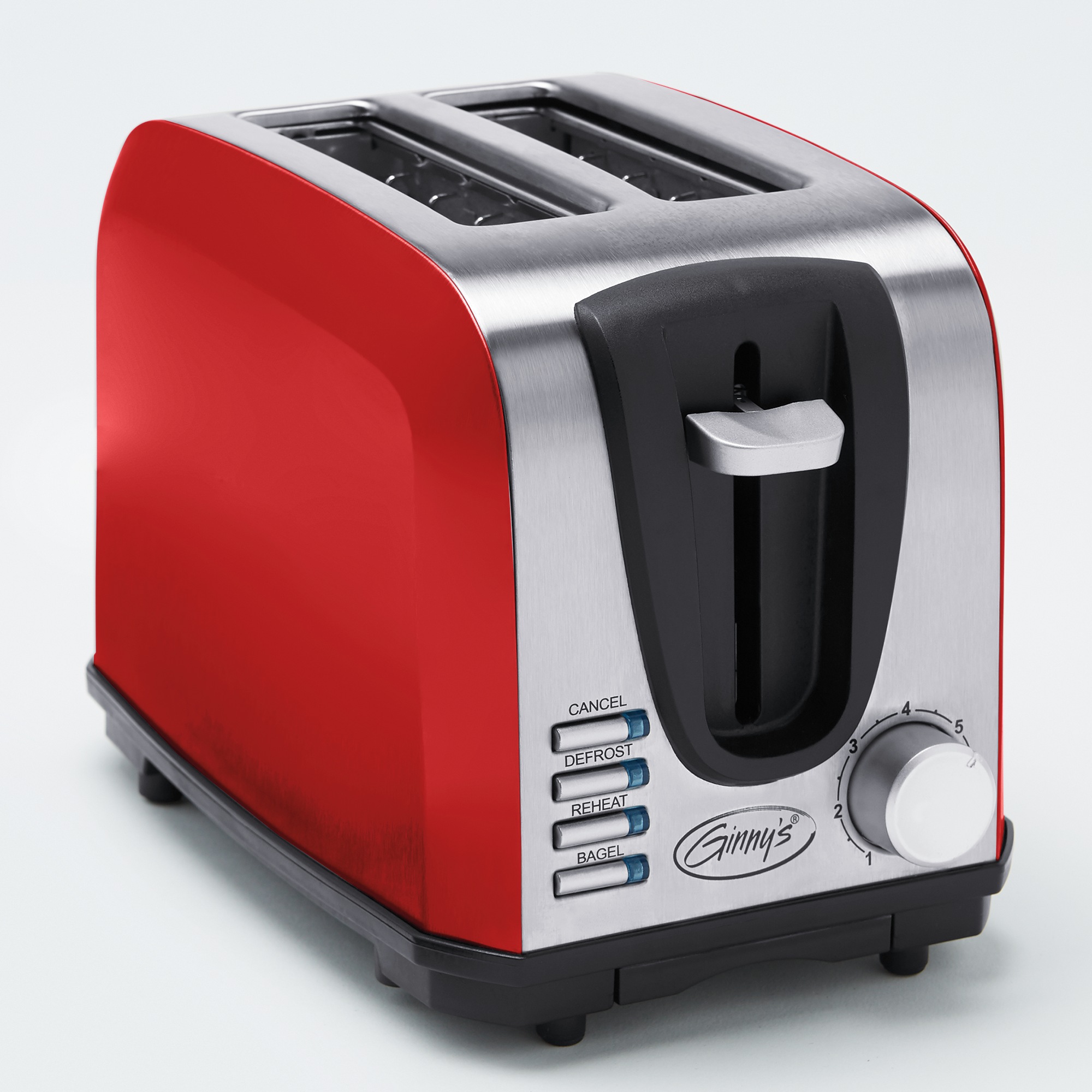 Ginny&rsquo;s Essential 2-Slice Toaster with 7 Browning Levels, Delicious Red, large