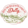 Dolly Parton Holiday Toile 12-Inch Oval Platter, , large
