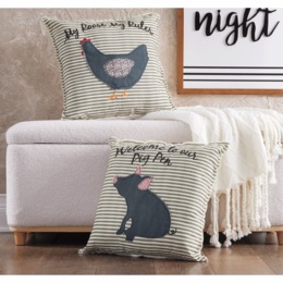 Sassy Farm Friends Pillow, , large