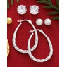 3-Pair Hoop and Stud Earring Set, , large