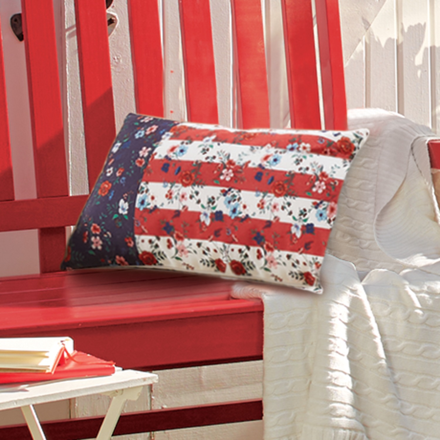 Outdoor flag sale pillow