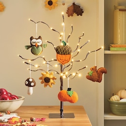 Set of 6 Fall Novelty Ornaments, , large
