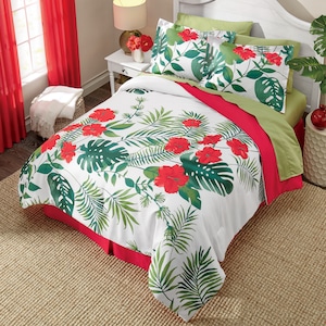 Hibiscus Comforter Set, , large
