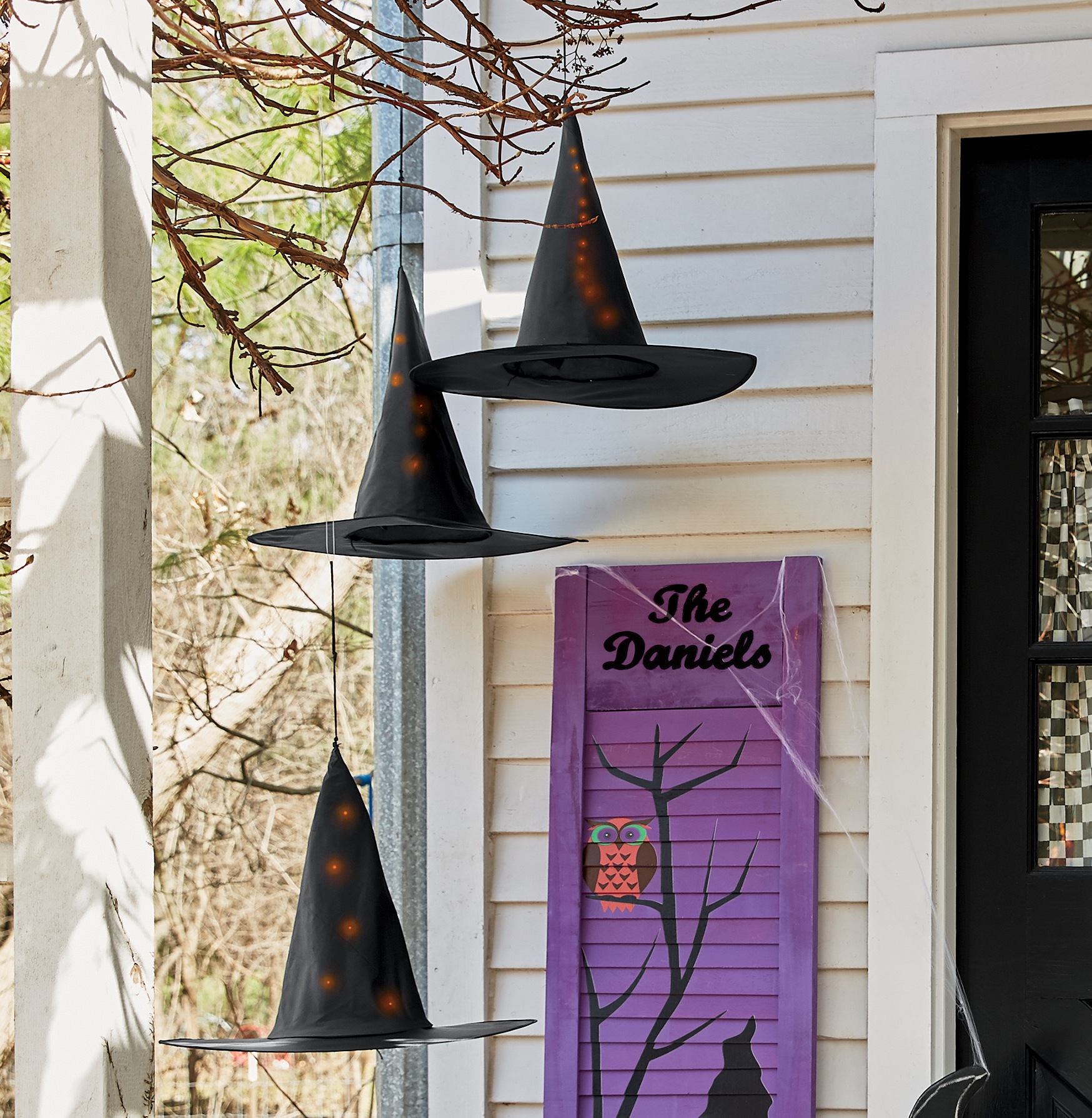 hanging witch hats